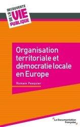 Couverture Organisation territoriale